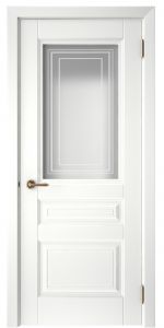 Купить двери белые, Скин-1, эмаль Стекло в Москве в интернет-магазине dveri-doors.com