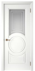 Купить двери эмаль белые, Скин-5 Стекло в Москве в интернет-магазине dveri-doors.com