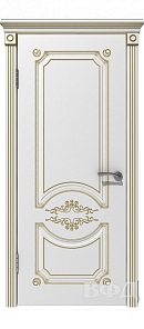 Купить дверь Милана ПГ, белая эмаль с патиной золото 73 ДГО в Москве в интернет-магазине dveri-doors.com