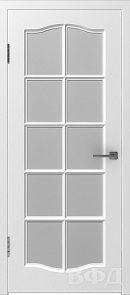 Межкомнатная дверь "Прованс 1", белая эмаль, Стекло. 46 ДОО.