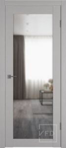 Купить дверь с зеркалом, светло-серая, эко-шпон Х32 Reflex в Москве в интернет-магазине dveri-doors.com