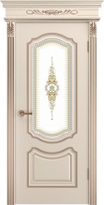 Купить дверь Сюита В0, шампань,  патина розовое золото Стекло в Москве в интернет-магазине dveri-doors.com
