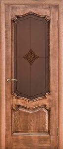 Купить двери Белоруссии, ПРИМЬЕРА| шпон, патина голд, стекло ромб в Москве в интернет-магазине dveri-doors.com