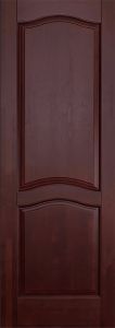 Купить белорусские двери из массива ольхи Лео, Махагон, глухая в Москве в интернет-магазине dveri-doors.com