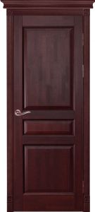 Купить белорусские двери из массива ольхи Валенсия, Махагон, глухая в Москве в интернет-магазине dveri-doors.com