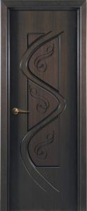 Купить межкомнатную дверь, шпонированную, Вега, глухая (Венге) в Москве в интернет-магазине dveri-doors.com
