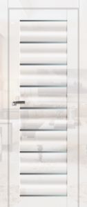 Дверь PROFIL DOORS (профиль дорс) 76L. Стекло графит. Белый глянец.