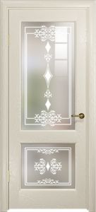 Купить межкомнатную дверь шпонированную Ченере-2, цвет аква стекло джелло в Москве в интернет-магазине dveri-doors.com