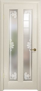 Купить дверь шпонированную Ченере-3, стекло, цвет аква, категория Ульяновские двери в Москве в интернет-магазине dveri-doors.com