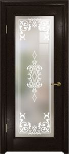 Купить межкомнатную дверь со стеклом джелло, Ченере-4, цвет фуокко в Москве в интернет-магазине dveri-doors.com
