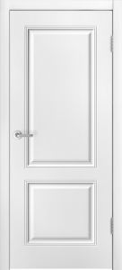 Дверь Классик-2, Белая эмаль