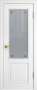 Купить межкомнатные двери эмаль белая, Модель L-5, Стекло в Москве в интернет-магазине dveri-doors.com