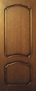 Купить  Дверь Levsha модель 1 шпон дуба, цвет орех, глухая  в Москве в интернет-магазине dveri-doors.com