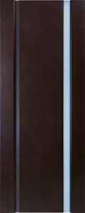 Купить дверь межкомнатную Ульяновскую «Меланит-1» Венге остекленная Натуральный шпон в Москве в интернет-магазине dveri-doors.com