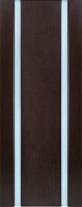 Купить дверь межкомнатную Ульяновскую «Меланит-2» Венге остекленная Натуральный шпон в Москве в интернет-магазине dveri-doors.com