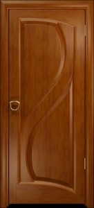 Купить ульяновские двери| Скорция анегри тёмное | Шпонированные двери | глухая в Москве в интернет-магазине dveri-doors.com
