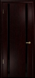 Купить ульяновскую дверь, "Арт Деко", Спация-2 венге, стекло чёрное в Москве в интернет-магазине dveri-doors.com