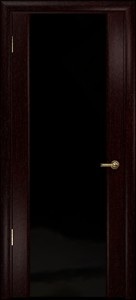 Купить ульяновскую дверь, "Арт Деко", Спация-3 Венге,стекло чёрное в Москве в интернет-магазине dveri-doors.com