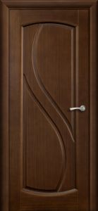 Купить дверь шпонированную каштан,  Новый стиль, глухая, распродажа со скидкой 70% в Москве в интернет-магазине dveri-doors.com