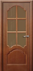 Купить дверь шпонированную, Коралл, орех, распродажа в Москве в интернет-магазине dveri-doors.com