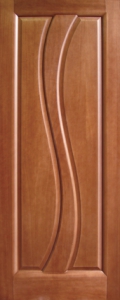 Купить дверь межкомнатную Ульяновскую «Малахит» глухая Натуральный шпон, цвет Анегри в Москве в интернет-магазине dveri-doors.com