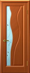 Купить "Торнадо", шпонированные двери, анегри тонированный, стекло / Фабрика "Современные двери" Ульяновск в Москве в интернет-магазине dveri-doors.com