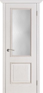 Купить двери Белоруссии, ШЕРВУД| шпон, белая патина, стекло в Москве в интернет-магазине dveri-doors.com