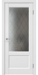 Купить двери межкомнатные белые Tabula 12, Эмалит, стекло в Москве в интернет-магазине dveri-doors.com