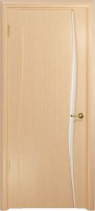 Купить ульяновскую дверь, "Арт Деко"Вэла 1 белёный дуб Стекло белое в Москве в интернет-магазине dveri-doors.com