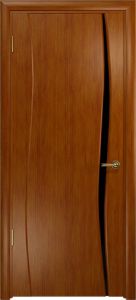 Купить ульяновскую дверь, "Арт Деко"Вэла 1 анегри Стекло чёрное в Москве в интернет-магазине dveri-doors.com