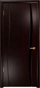 Купить ульяновскую дверь, "Арт Деко"Вэла 1  венге Стекло чёрное в Москве в интернет-магазине dveri-doors.com