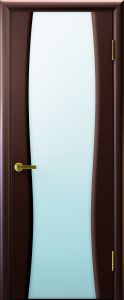 Купить дверь межкомнатную, Клеопатра 2, венге,  стекло белое в Москве в интернет-магазине dveri-doors.com