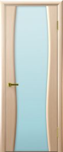 Купить дверь межкомнатную Клеопатра 2, беленый дуб, стекло белое в Москве в интернет-магазине dveri-doors.com