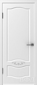 Межкомнатная дверь "Прованс 2", белая эмаль, Глухая. 47 ДГО.