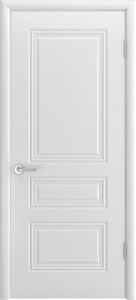 Купить межкомнатную дверь Трио В1, белая эмаль, глухая в Москве в интернет-магазине dveri-doors.com