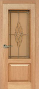  Дверь со стеклом Levsha Престиж 1 шпон дуба. 