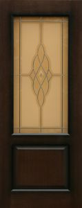 Дверь со стеклом | Levsa | Престиж 2 | шпон венге. Стекло.