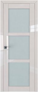Дверь PROFIL DOORS (профиль дорс) 2.13L. Белый глянец. Стекло белое матовое.