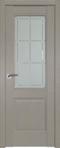 Дверь экошпон PROFIL DOORS 2.42XN, Стоун, стекло гравировка.