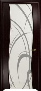 Купить ульяновскую дверь, Вэла, с белым стеклом, рисунок в Москве в интернет-магазине dveri-doors.com