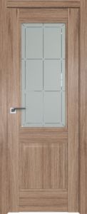 Дверь PROFIL DOORS 90 XN, дуб салинас светлый, стекло гравировка.