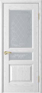 Купить атлант-2, шпон ясень, белая эмаль, стекло в Москве в интернет-магазине dveri-doors.com