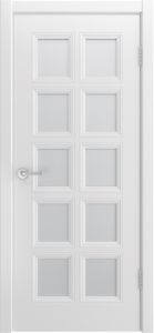 Межкомнатная дверь BELINI 777, дверь белая эмаль, стекло.