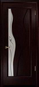 Купить ульяновские двери, "Арт Деко",Нобилта ,венге, стекло белое  в Москве в интернет-магазине dveri-doors.com