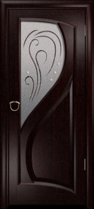 Купить ульяновские двери, "Арт Деко",Скорция ,венге, стекло белое в Москве в интернет-магазине dveri-doors.com
