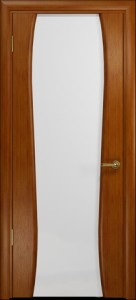 Ульяновские двери, "Арт Деко",Лиана-3 ,Анегри тёмное , стекло белое