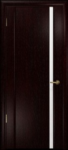 Ульяновская дверь, "Арт Деко", Спация-1 венге, стекло белое