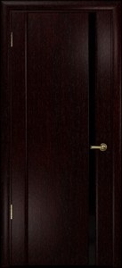 Купить ульяновскую дверь, "Арт Деко", Спация-1 венге, стекло чёрное в Москве в интернет-магазине dveri-doors.com