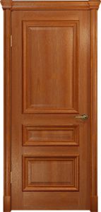 Купить ульяновскую  дверь "Арт Деко", Аттика-2 , цвет красное дерево, глухая в Москве в интернет-магазине dveri-doors.com