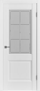 Двери межкомнатные белые EMALEX 2, стекло.
